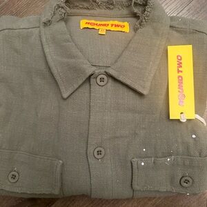Olive Green Men's Shirt